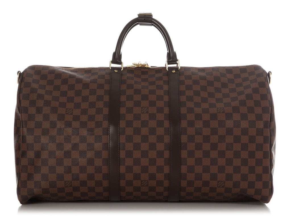 Louis Vuitton Damier EbÃ¨ne Keepall BandouliÃ¨re 55