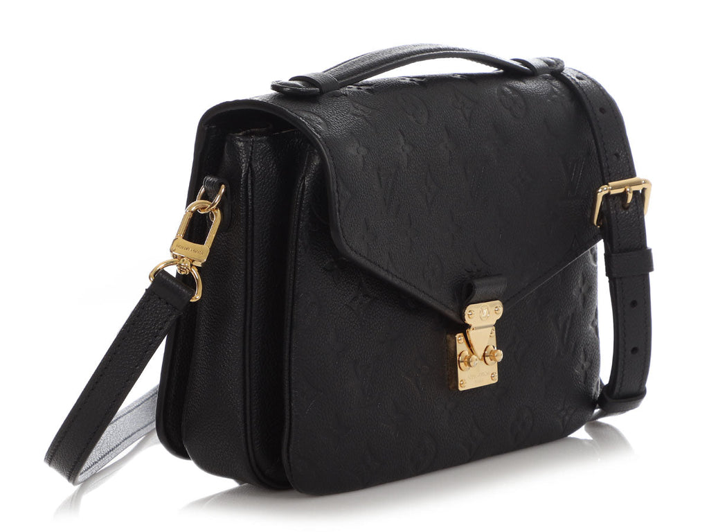 Louis Vuitton Black Monogram Empreinte Pochette MÃ©tis