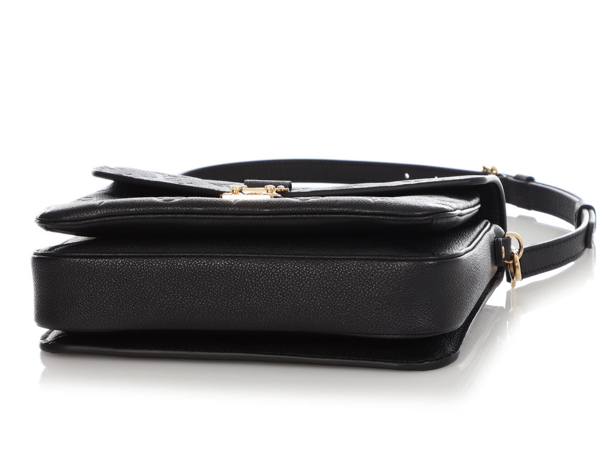 Louis Vuitton Black Monogram Empreinte Pochette MÃ©tis
