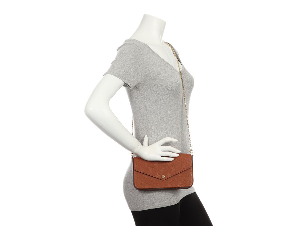 Louis Vuitton Cognac Monogram Empreinte FÃ©licie