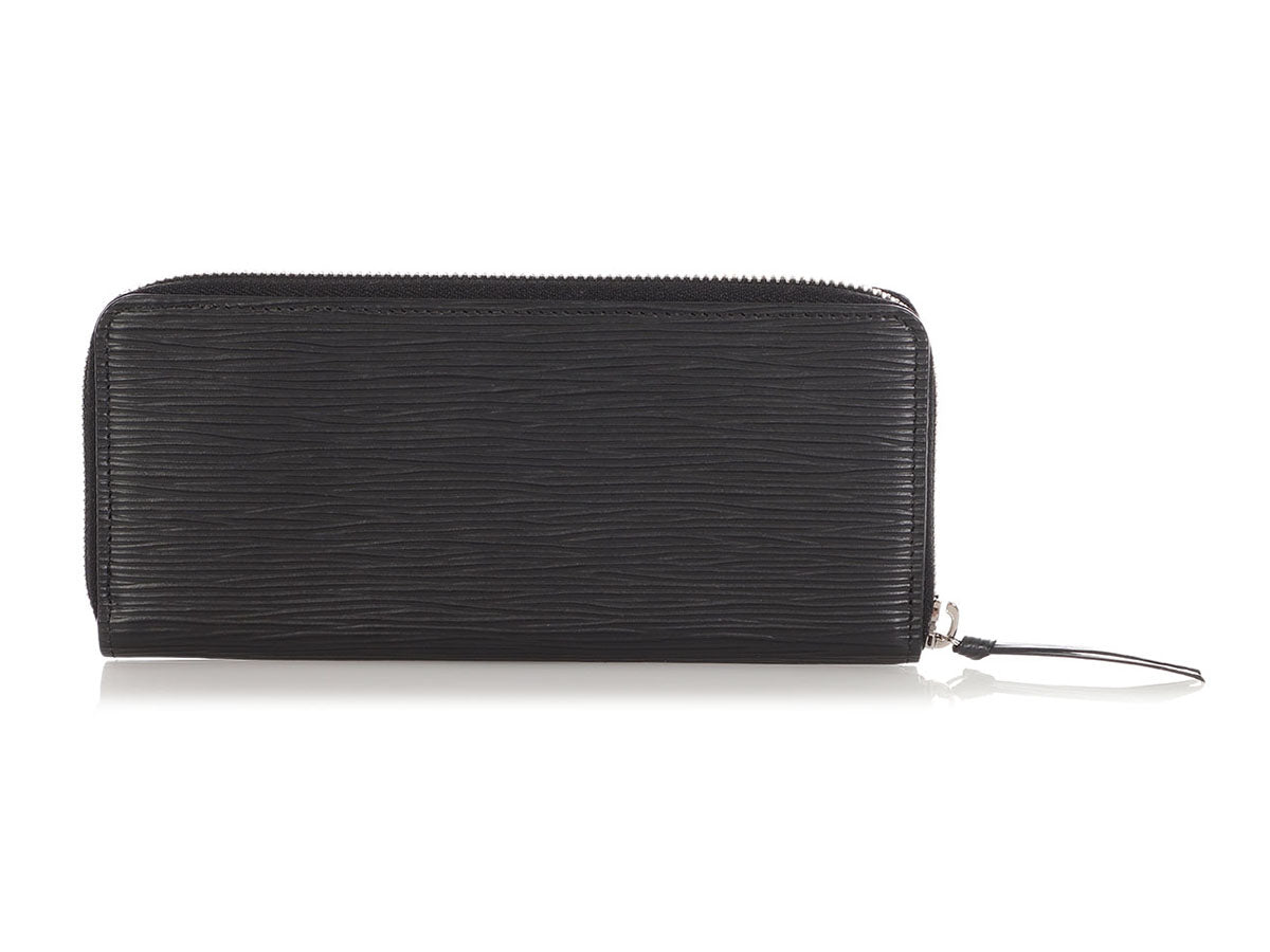 Louis Vuitton Black Epi ClÃ©mence Wallet