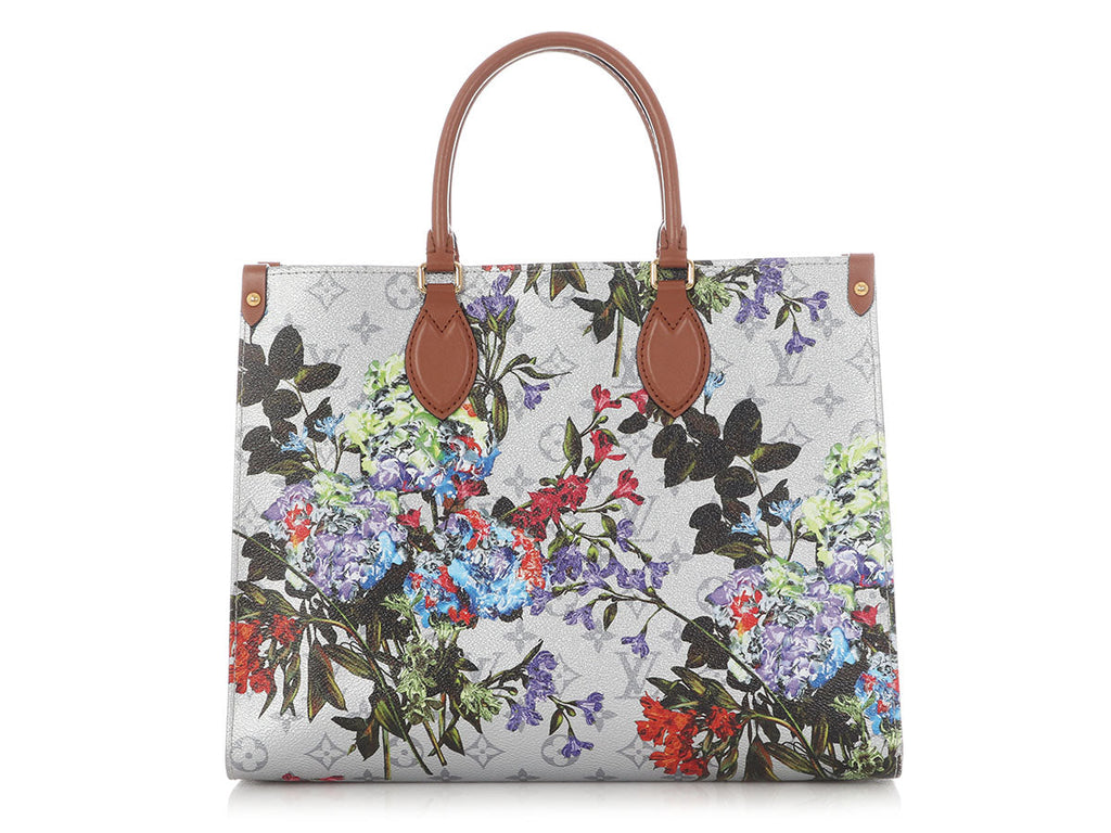 Louis Vuitton Metallic Silver Monogram LV Garden OnTheGo MM