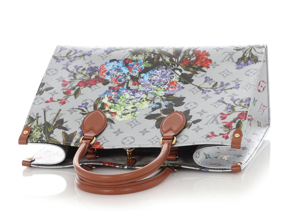 Louis Vuitton Metallic Silver Monogram LV Garden OnTheGo MM
