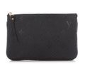 Louis Vuitton Black Monogram Empreinte Double Zip Pochette