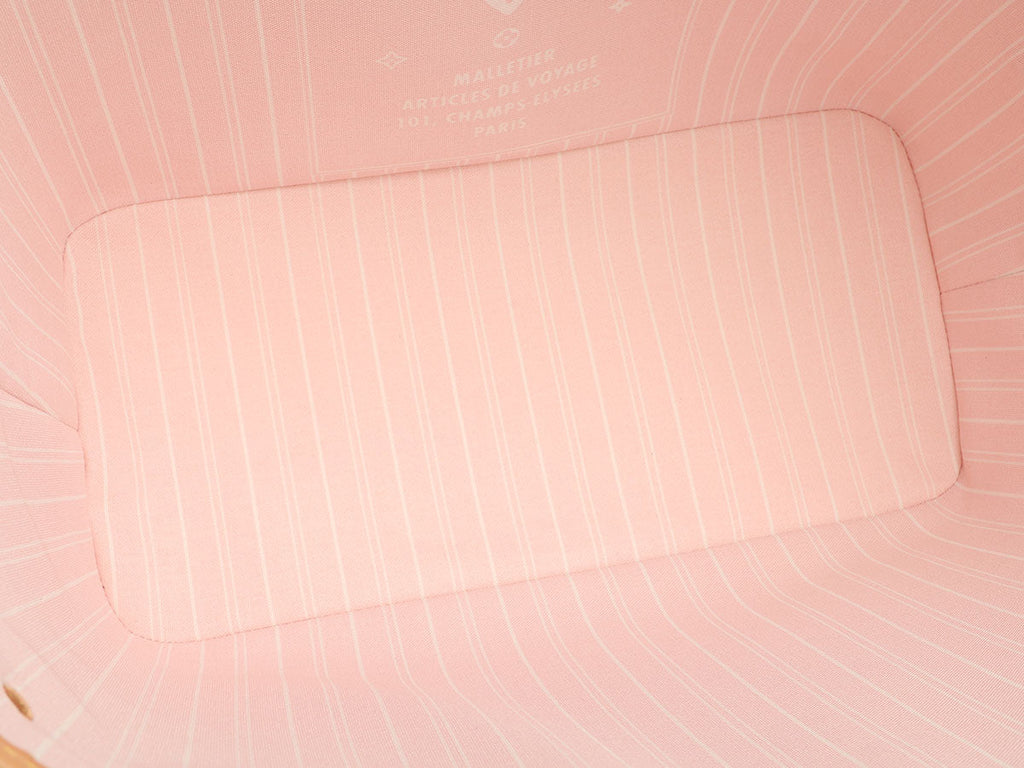 Louis Vuitton LE Pink and Yellow By the Pool Neverfull MM