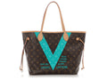Louis Vuitton Turquoise V Neverfull MM