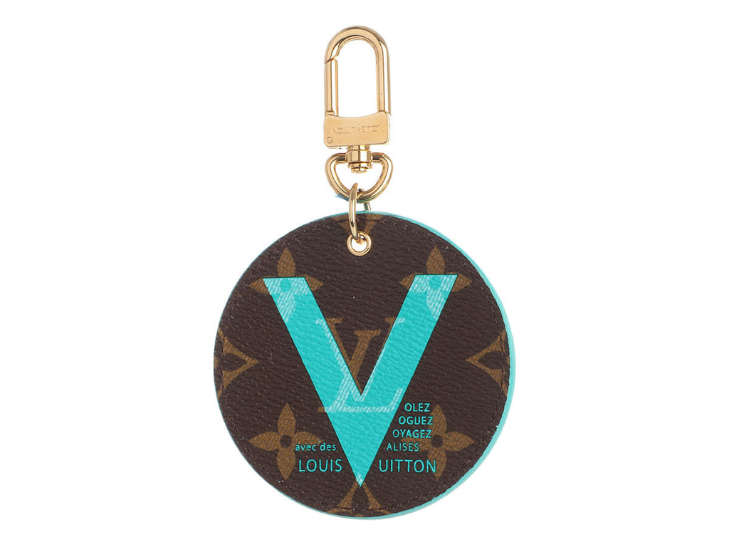 Louis Vuitton Turquoise V IllustrÃ© Bag Charm