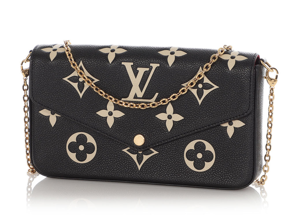Louis Vuitton Black Monogram Empreinte FÃ©licie Pochette