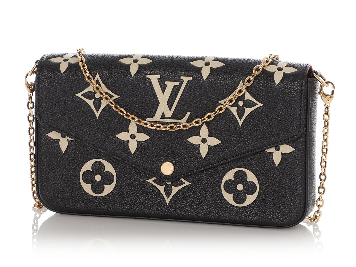 Louis Vuitton Black Monogram Empreinte FÃ©licie Pochette