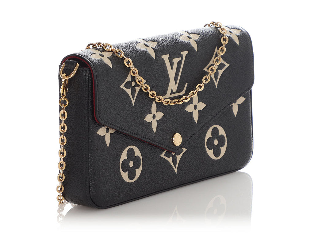 Louis Vuitton Black Monogram Empreinte FÃ©licie Pochette