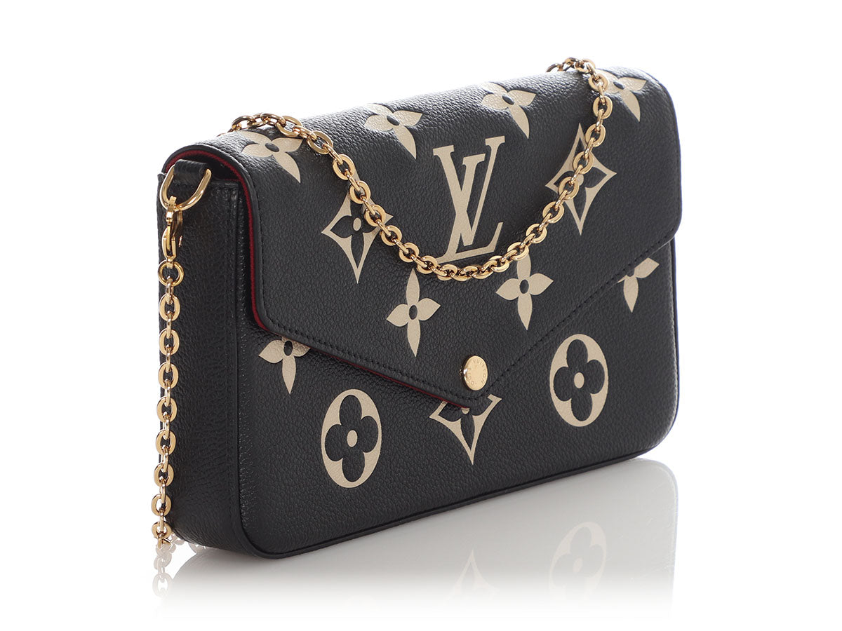 Louis Vuitton Black Monogram Empreinte FÃ©licie Pochette