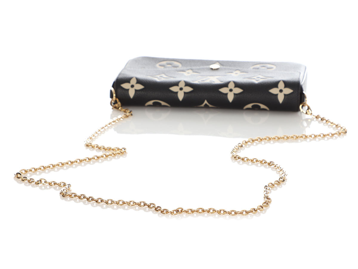 Louis Vuitton Black Monogram Empreinte FÃ©licie Pochette