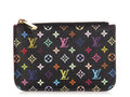 Louis Vuitton Noir Multicolore Monogram Poche ClÃ©s/Key Pouch