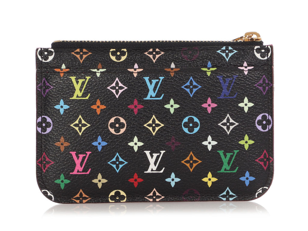 Louis Vuitton Noir Multicolore Monogram Poche ClÃ©s/Key Pouch