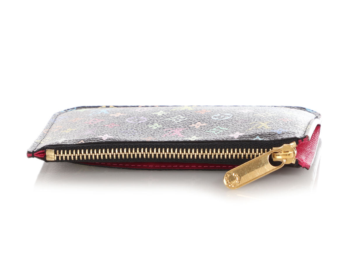 Louis Vuitton Noir Multicolore Monogram Poche ClÃ©s/Key Pouch