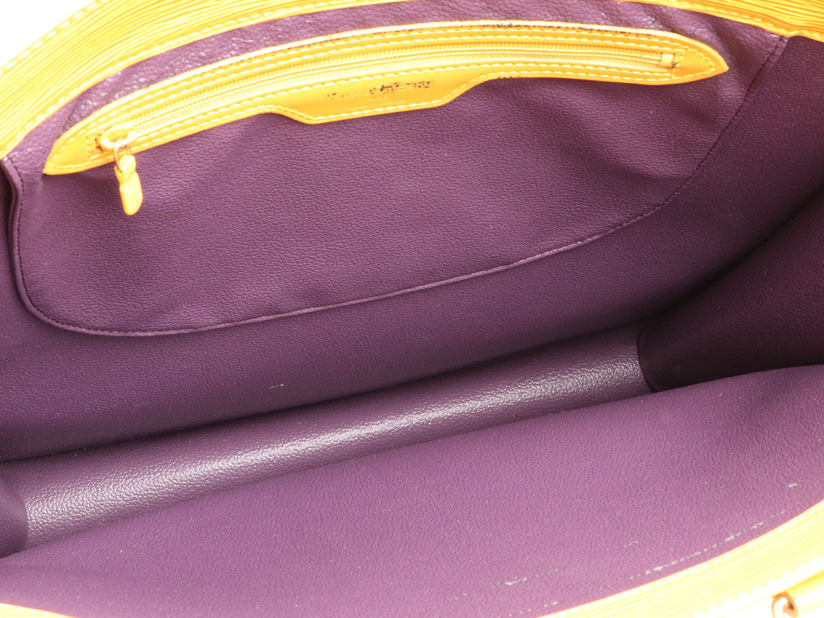 Louis Vuitton Vintage Yellow Epi Sac Plat