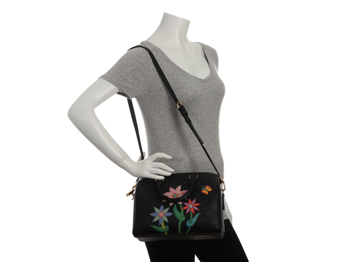 Louis Vuitton Yayoi Kusama Flowers Monogram Empreinte Speedy BandouliÃ¨re 25