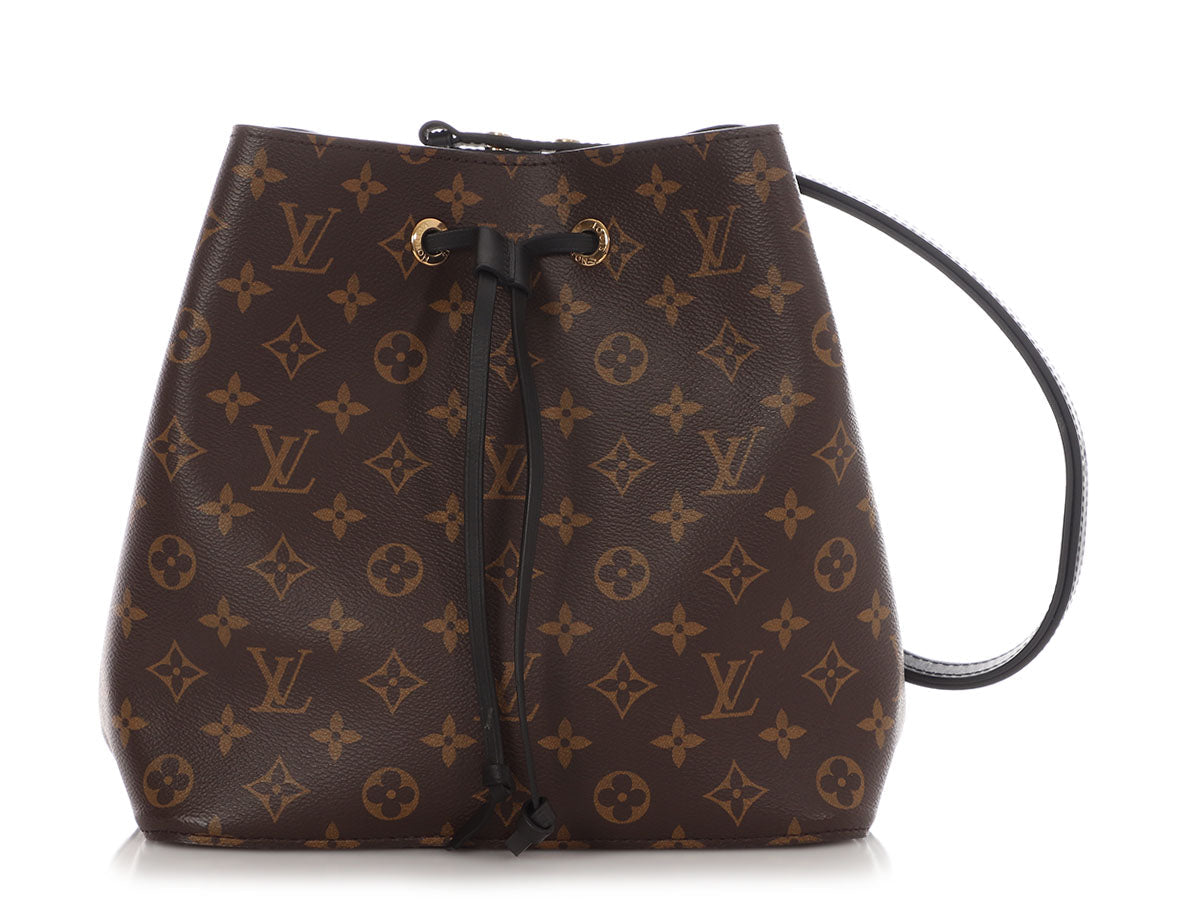 Louis Vuitton Monogram and Black NÃ©oNoÃ© MM