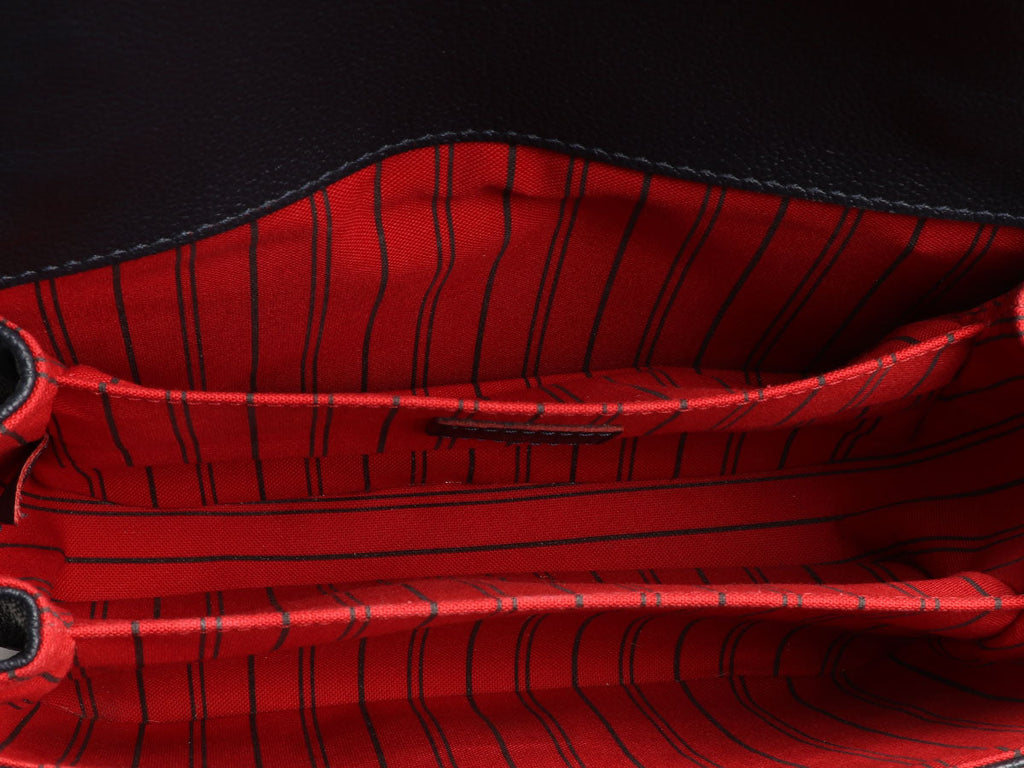Louis Vuitton Navy and Rouge Empreinte Pochette MÃ©tis