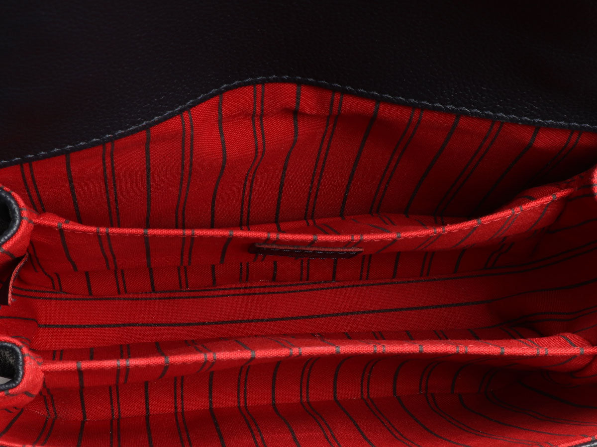 Louis Vuitton Navy and Rouge Empreinte Pochette MÃ©tis