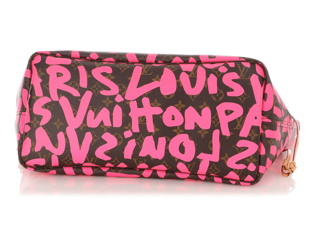 Louis Vuitton Pink Monogram Graffiti Neverfull GM