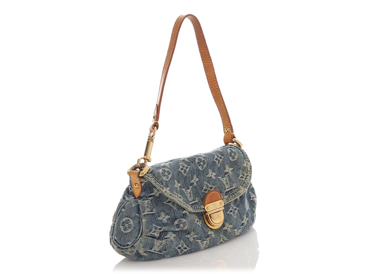 Louis Vuitton Mini Blue Denim Pleaty