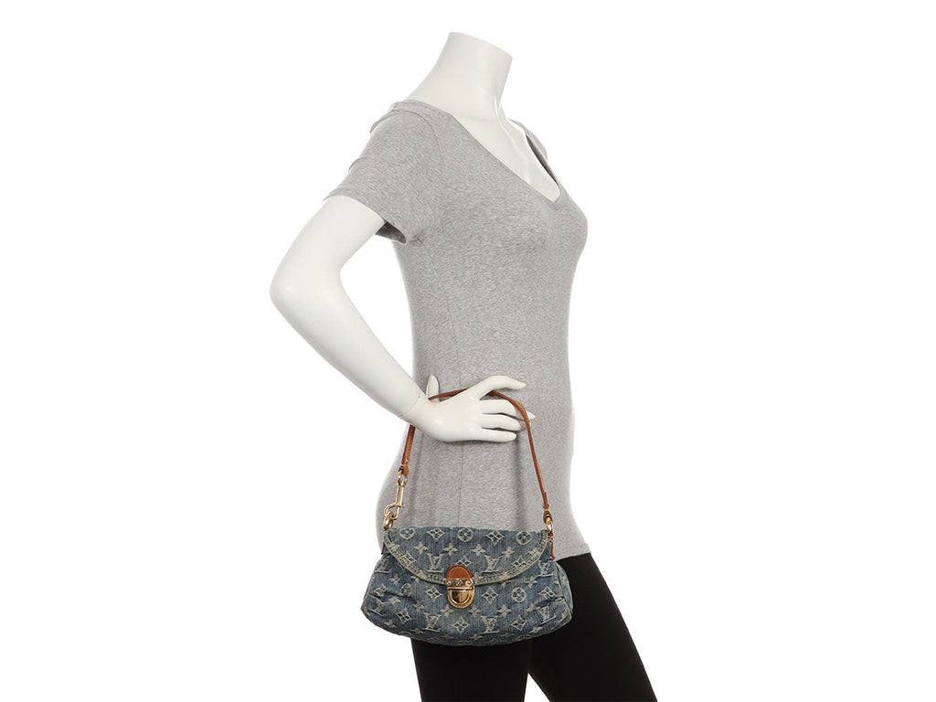 Louis Vuitton Mini Blue Denim Pleaty