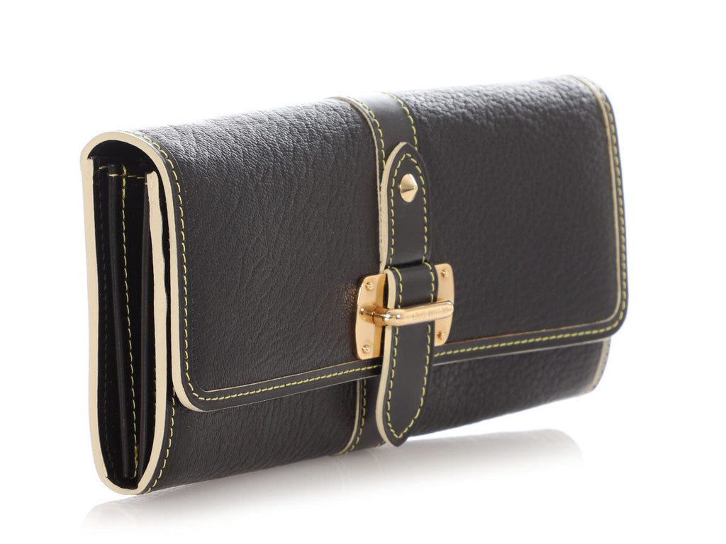 Louis Vuitton Black Suhali Le Favori Wallet