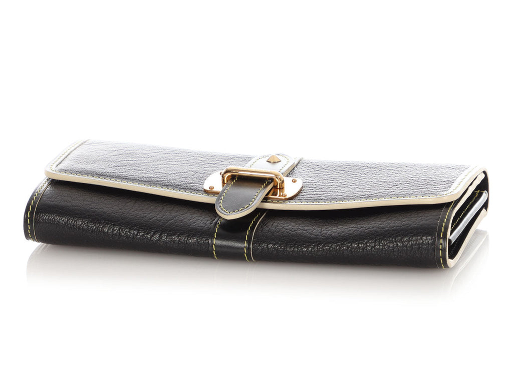Louis Vuitton Black Suhali Le Favori Wallet