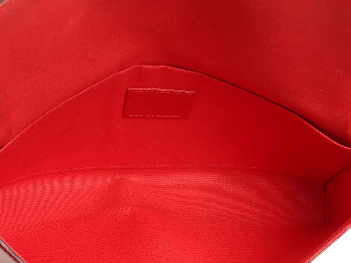 Louis Vuitton Red Vernis FÃ©licie Pochette