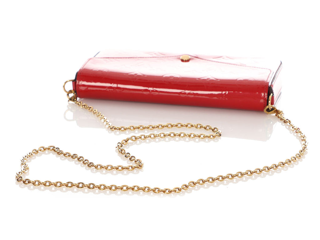 Louis Vuitton Red Vernis FÃ©licie Pochette