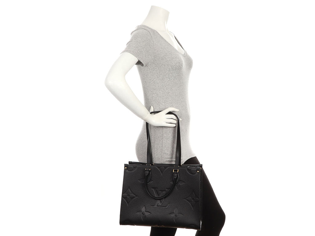 Louis Vuitton Black Monogram Empreinte Onthego MM
