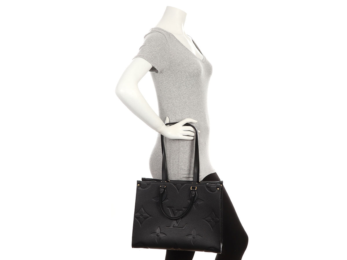 Louis Vuitton Black Monogram Empreinte Onthego MM