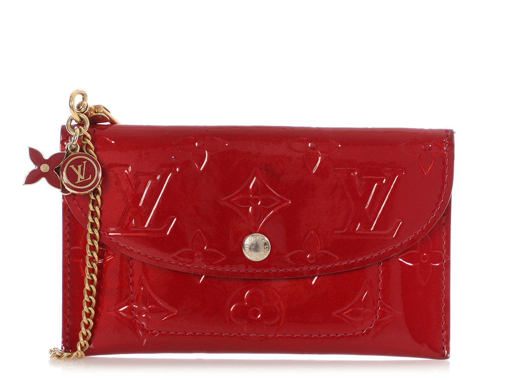 Louis Vuitton Pomme dâ€™Amour Vernis Wallet with Chain