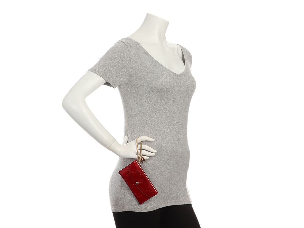 Louis Vuitton Pomme dâ€™Amour Vernis Wallet with Chain