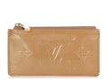 Louis Vuitton Beige Perle Vernis Key Pouch