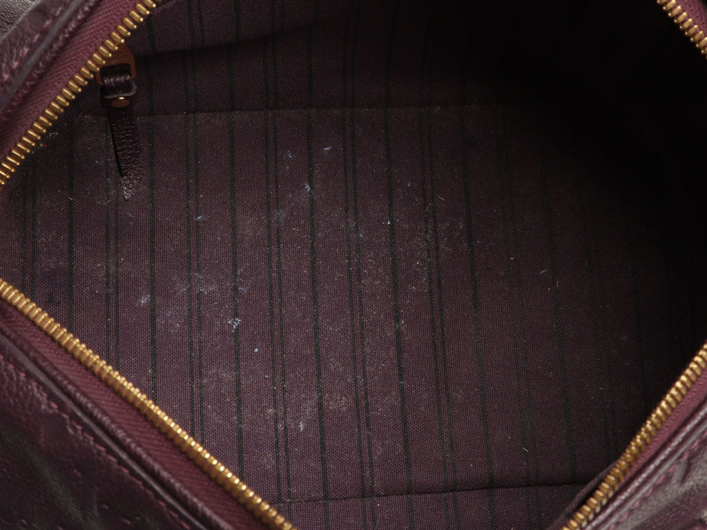 Louis Vuitton Aubergine Empreinte Speedy BandouliÃ¨re 25