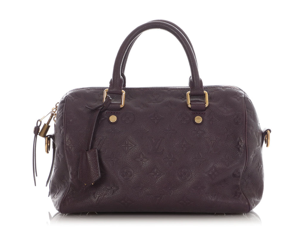 Louis Vuitton Aubergine Empreinte Speedy BandouliÃ¨re 25