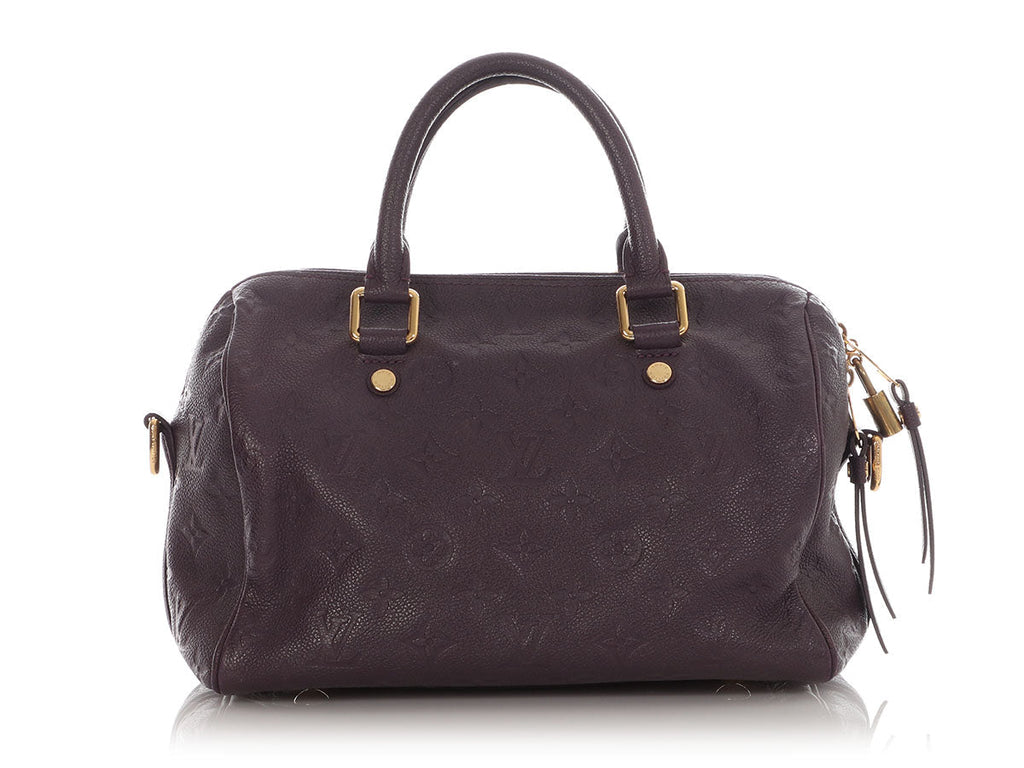 Louis Vuitton Aubergine Empreinte Speedy BandouliÃ¨re 25