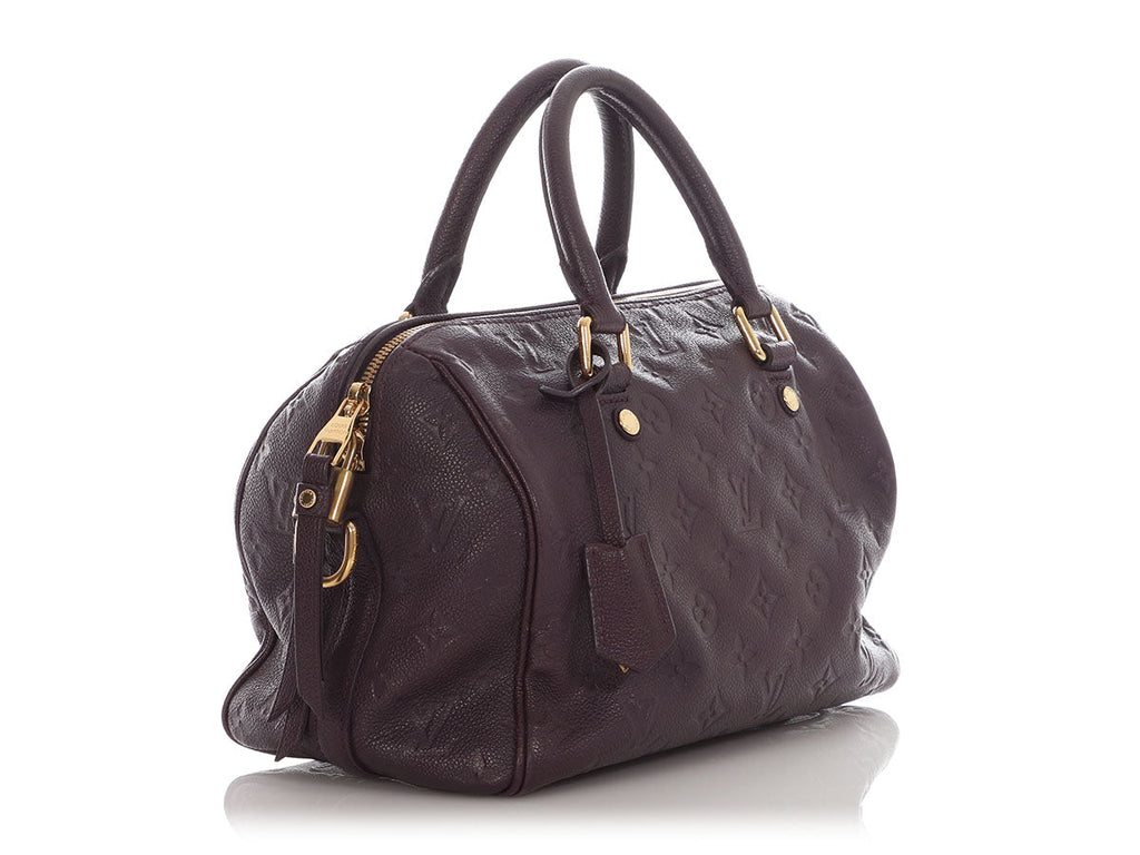 Louis Vuitton Aubergine Empreinte Speedy BandouliÃ¨re 25