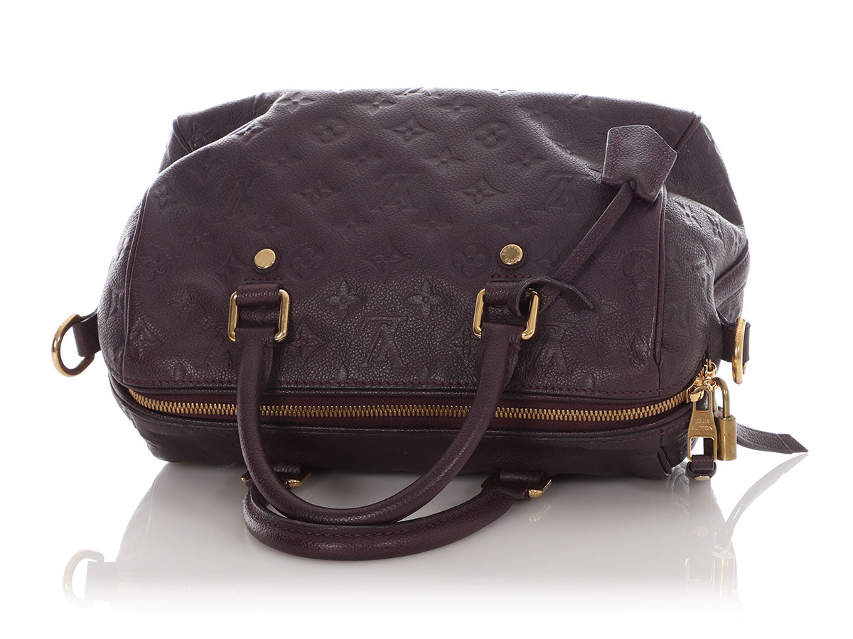 Louis Vuitton Aubergine Empreinte Speedy BandouliÃ¨re 25