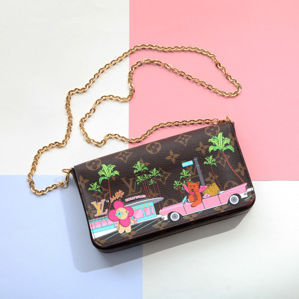 Louis Vuitton 2021 Monogram Christmas Animation Hollywood FÃ©licie Pochette