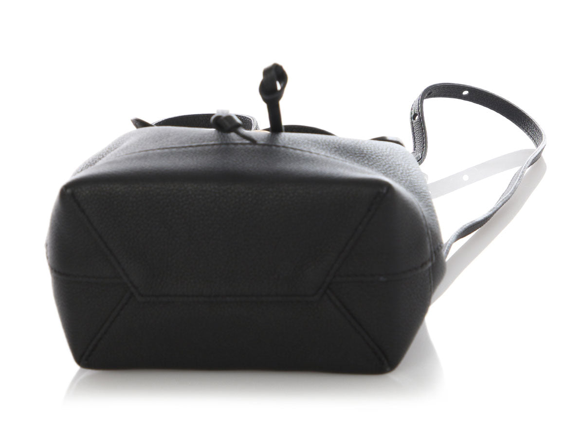 Louis Vuitton Mini Black Leather Lockme Backpack