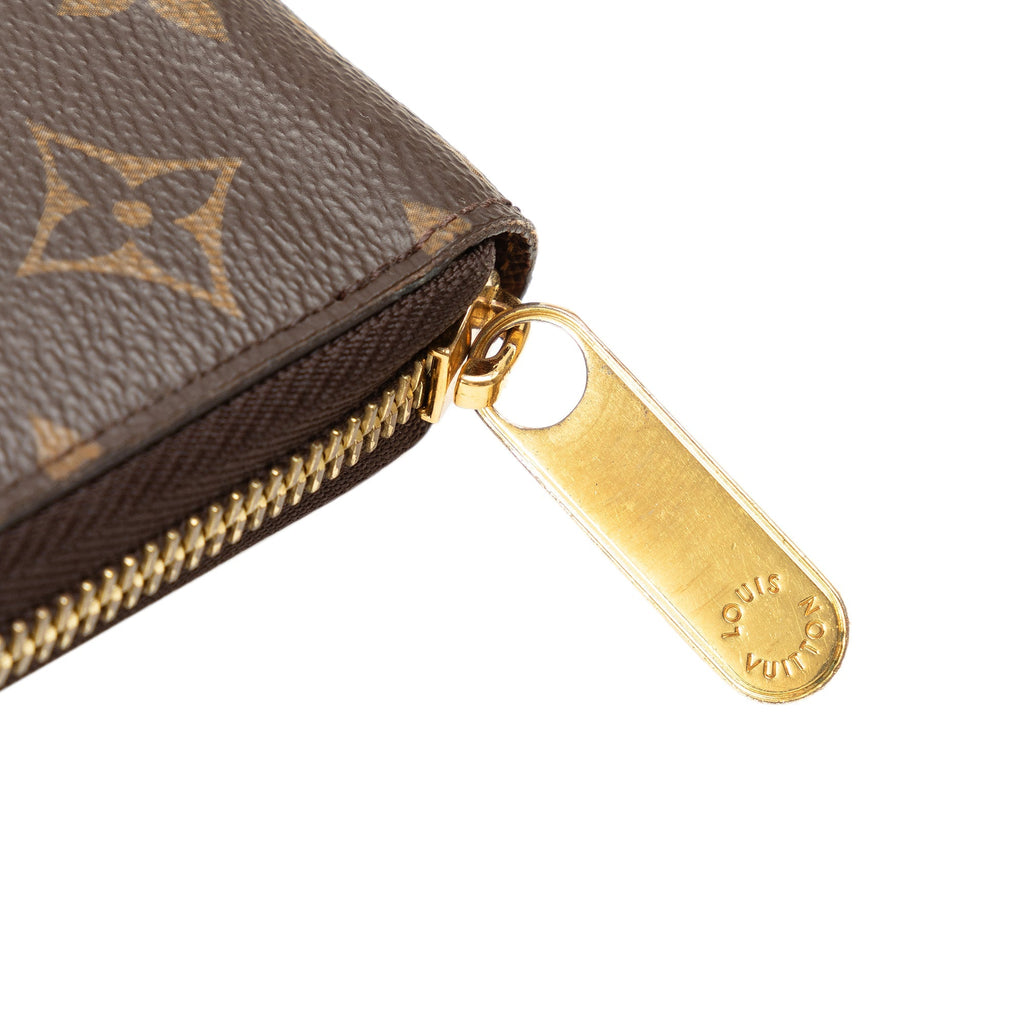 Brown Louis Vuitton Monogram Zippy Wallet