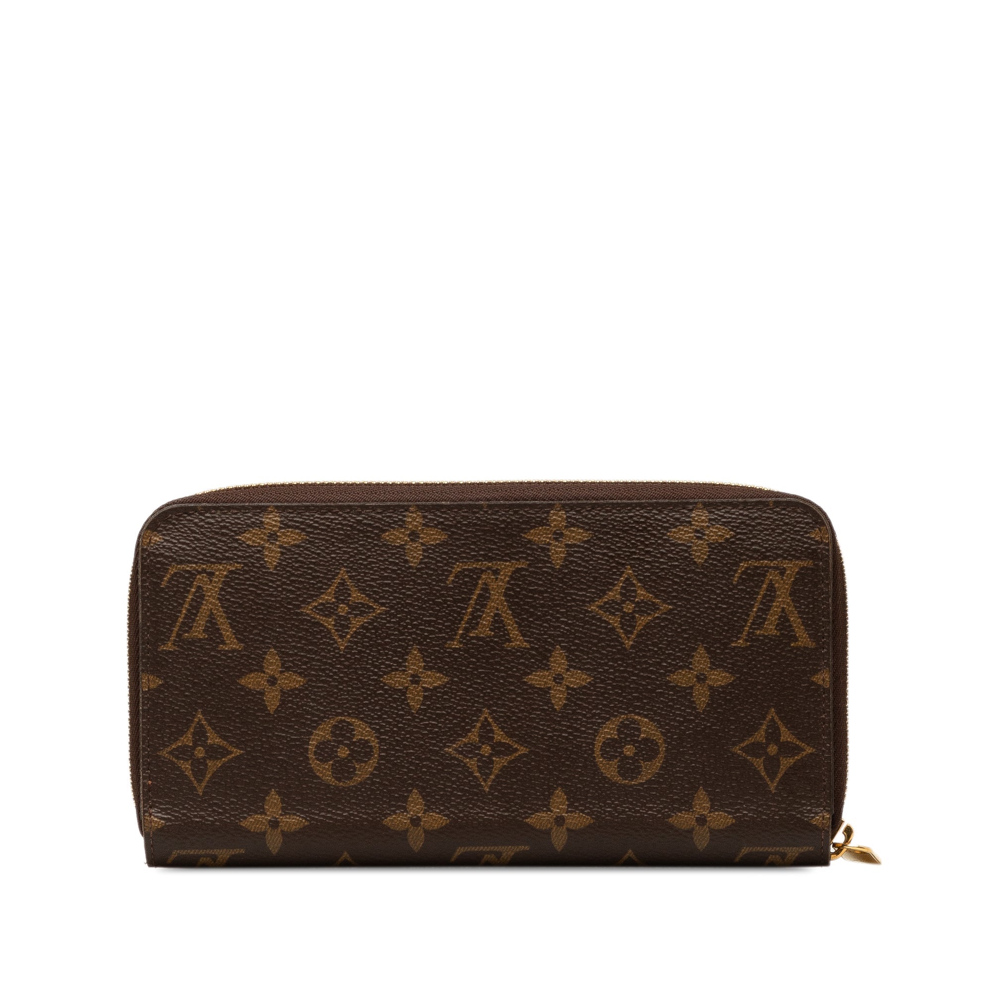 Brown Louis Vuitton Monogram Zippy Wallet