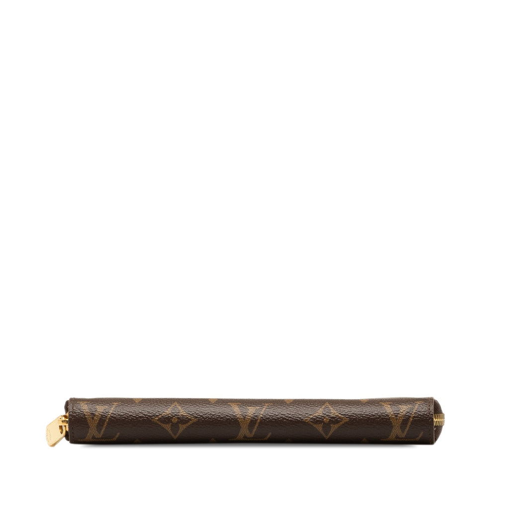 Brown Louis Vuitton Monogram Zippy Wallet