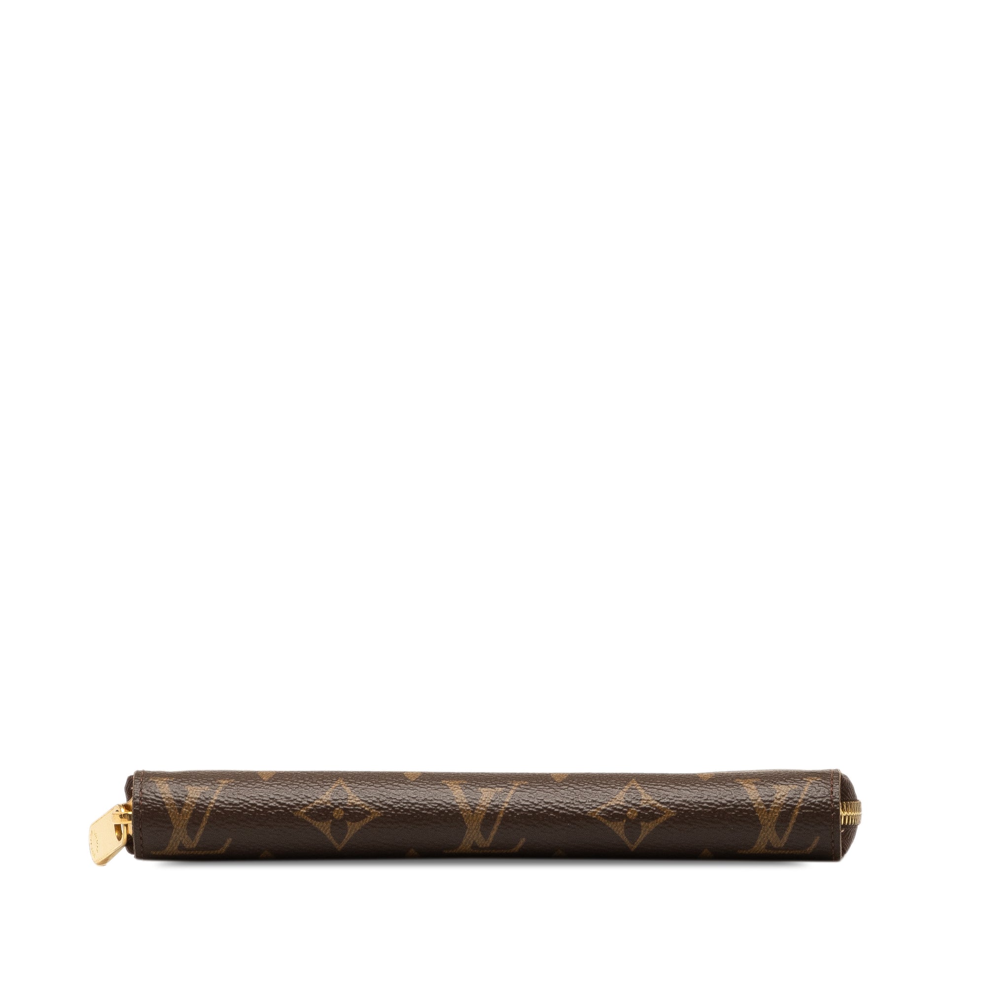 Brown Louis Vuitton Monogram Zippy Wallet
