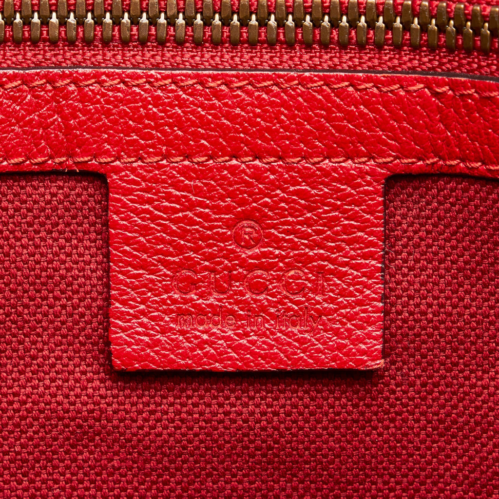Gucci Sylvie Baiadera Tote Bag Striped Canvas