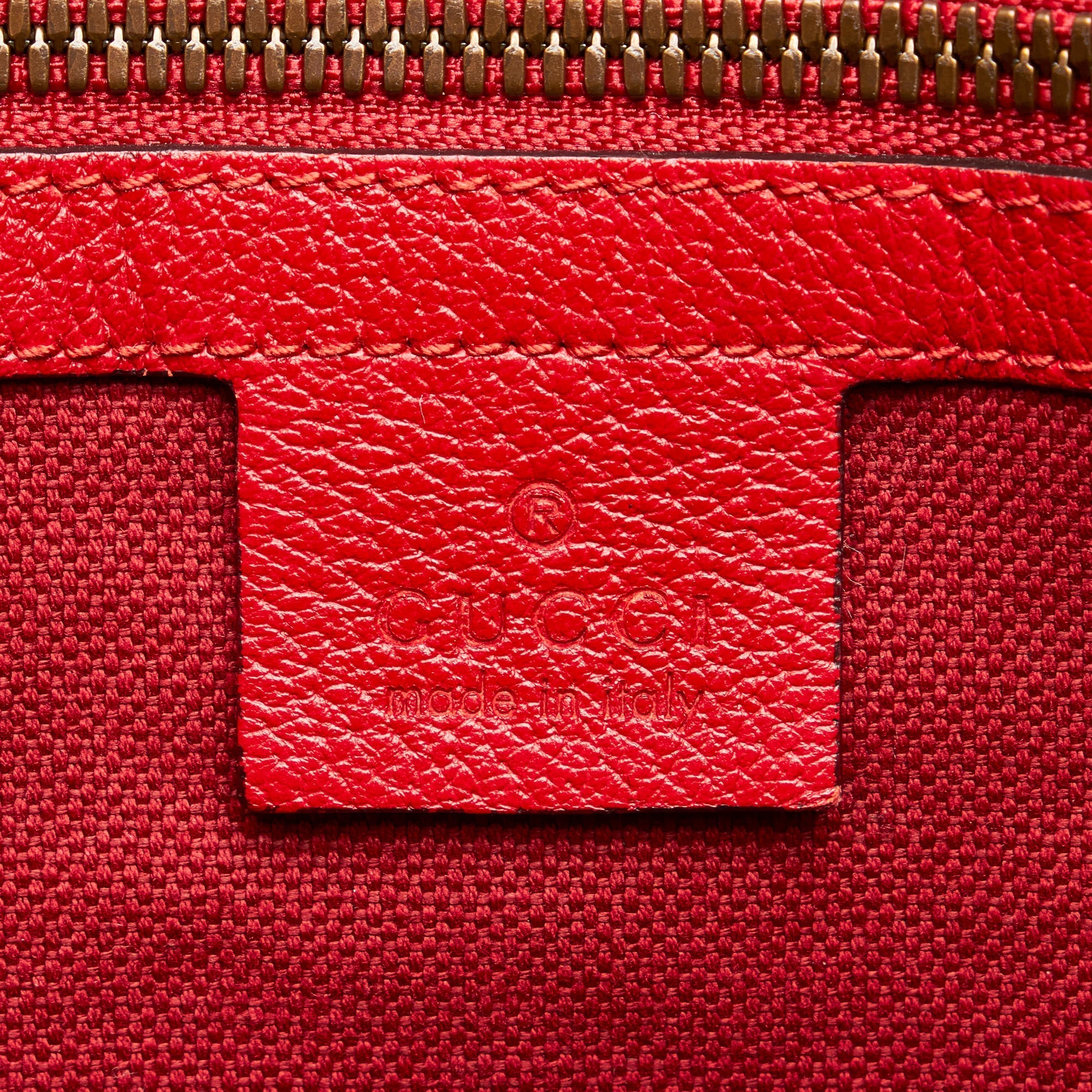 Gucci Sylvie Baiadera Tote Bag Striped Canvas