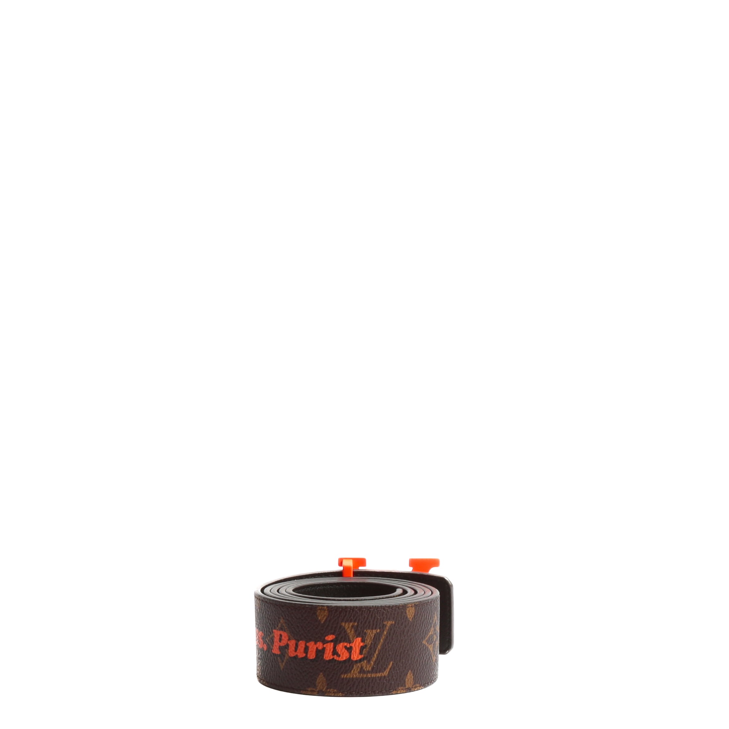 LOUIS VUITTON Pyramide 40 MM Reversable Belt Mono w/orange